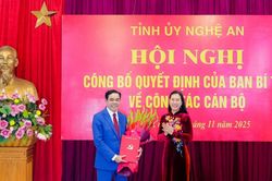 Đồng chí Võ Trọng Hải giữ chức Phó Bí thư Tỉnh ủy Nghệ An