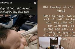 Con gái H'Hen Niê 2 tháng tuổi lần đầu đi máy bay về Đắk Lắk