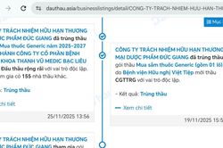 Vi phạm trong đấu thầu, Dược phẩm Đức Giang bị đánh giá 'không uy tín'
