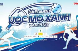 Nhiều cặp đấu hấp dẫn tại Giải 'Pickleball Ước Mơ Xanh' lần thứ nhất năm 2025
