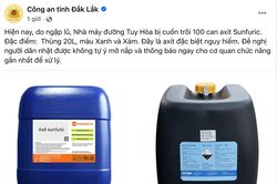 100 can axit đặc biệt nguy hiểm bị lũ cuốn trôi ở Đắk Lắk