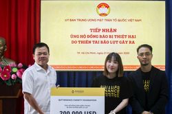 MTTQ Việt Nam tiếp nhận hơn 5 tỷ đồng từ Binance Charity ủng hộ đồng bào miền Trung khắc phục bão lụt