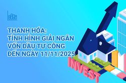 Tình hình giải ngân vốn đầu tư công tỉnh Thanh Hóa đến ngày 11/11/2025