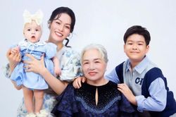 Nhật Kim Anh hạnh phúc bên hai con Bửu Long và Julia