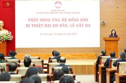 Ủy ban Trung ương MTTQ Việt Nam phát động ủng hộ đồng bào thiệt hại do bão lũ