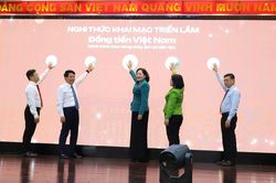 Thống đốc Nguyễn Thị Hồng khai trương triển lãm 'Đồng tiền Việt Nam'