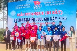 Cà Mau giành 3 huy chương tại Giải Pentanque quốc gia năm 2025