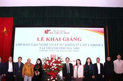 Học viện Tư pháp khai giảng Lớp đào tạo nghề luật sư khóa 27 (lần 2 – Nhóm 2) tại Hà Nội
