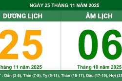 Âm Dương lịch 25/11/2025: Giờ hoàng đạo, việc nên làm