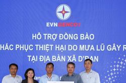 EVNGENCO1 ủng hộ đồng bào Lâm Đồng khắc phục thiệt hại do mưa lũ gây ra