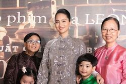 Đỗ Thị Hải Yến tái xuất điện ảnh, rạng rỡ bên 3 con