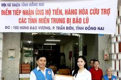Hội Từ thiện tỉnh Đồng Nai tiếp nhận khoảng 1 tỷ đồng ủng hộ đồng bào vùng thiên tai