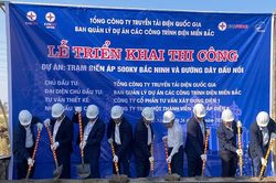 Triển khai thi công Dự án Trạm biến áp 500kV Bắc Ninh và đường dây đấu nối