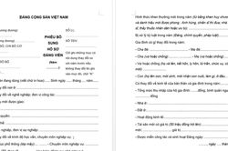 Tải Phiếu bổ sung hồ sơ Đảng viên mẫu 3-HSĐV
