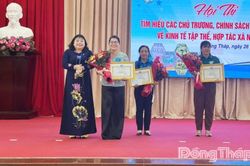 Nâng cao năng lực, thúc đẩy phát triển mô hình kinh tế tập thể do phụ nữ làm chủ