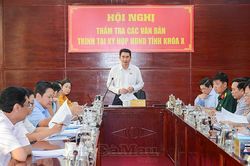 Thẩm tra các văn bản trình kỳ họp cuối năm của HĐND tỉnh Cà Mau