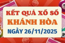 Trực tiếp kết quả xổ số Khánh Hòa hôm nay 26/11/2025 - XSKH 26/11