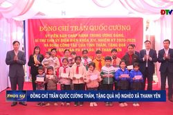 Đồng chí Trần Quốc Cường thăm, tặng quà hộ nghèo xã Thanh Yên