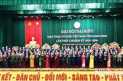 Ông Mai Văn Tuất tái cử giữ chức Chủ tịch Ủy ban MTTQ Việt Nam tỉnh Ninh Bình nhiệm kỳ 2025 - 2030