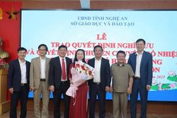 Sở Giáo dục và Đào tạo Nghệ An trao Quyết định bổ nhiệm hiệu trưởng các trường THPT