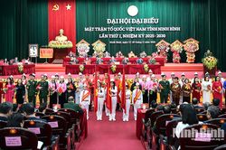 Không khí phiên khai mạc Đại hội đại biểu MTTQ Việt Nam tỉnh lần thứ I: Đoàn kết-Dân chủ-Đổi mới-Sáng tạo-Phát triển