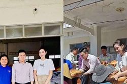 Đỗ Thị Hà và chồng hỗ trợ 5 tỷ đồng, 40 tấn gạo cho người dân