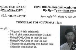 Gia Lai: Truy tìm nam sinh mất liên lạc với gia đình gần 2 tháng
