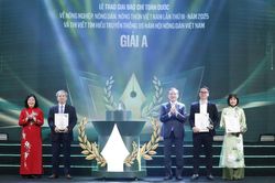 Tôn vinh 45 tác giả, nhóm tác giả đoạt giải báo chí về nông nghiệp, nông dân, nông thôn