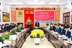 Thường trực Tỉnh ủy làm việc với Đảng ủy Công an tỉnh