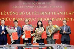 Lễ công bố quyết định ra mắt các Đảng bộ, Chi bộ cơ sở trực thuộc Đảng bộ Petrolimex