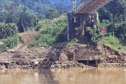 Kiến nghị hỗ trợ sửa chữa đường, cầu hư hỏng do thiên tai ven sông Krông Nô (Lâm Đồng)