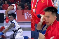Võ sĩ Việt Nam bật khóc khi bị xử thua dù thi đấu áp đảo trước đối thủ Thái Lan ở SEA Games 2025