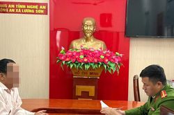 Công an xã Lương Sơn xác minh, triệu tập đối tượng hành hung tài xế xe buýt