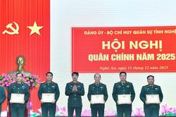 Bộ CHQS tỉnh tổ chức hội nghị quân chính năm 2025