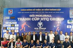 Khai mạc Giải Pickleball Hiệp hội Doanh nghiệp nhỏ và vừa tỉnh Nghệ An 2025 - Cup HTQ Group