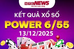 Vietlott 13/12 - Kết quả xổ số Vietlott hôm nay 13/12/2025 - Xổ số Power 6/55