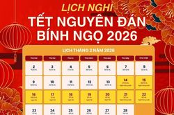 Được nghỉ 5 ngày dịp Tết Nguyên đán Bính Ngọ 2026