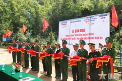 Trung tâm 286: Khánh thành công trình 'Ánh sáng biên cương' và 'Đường cờ Tổ quốc'