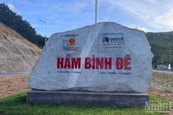 Bên trong hầm Bình Đê, quy mô lớn nhất trên tuyến cao tốc bắc-nam giai đoạn II