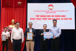 Tiếp nhận hơn 3,7 tỷ đồng hỗ trợ đồng bào bị thiệt hại bởi thiên tai