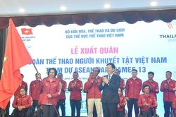 Đoàn Thể thao người khuyết tật Việt Nam xuất quân tham dự ASEAN Para Games 13