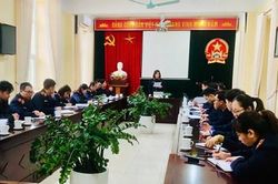 VKSND tỉnh Lai Châu kiểm tra công tác kiểm sát thi hành án dân sự tại VKSND khu vực 1