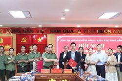 Báo và phát thanh, truyền hình Đà Nẵng ký kết phối hợp tuyên truyền với Công an thành phố