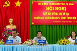 Tiếp xúc cử tri xã Phong Thạnh và xã Vĩnh Mỹ sau kỳ họp cuối năm HĐND tỉnh