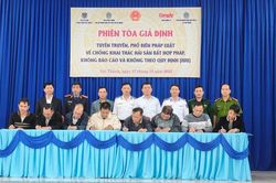 Phiên tòa giả định tuyên truyền chống khai thác IUU tại Đà Nẵng
