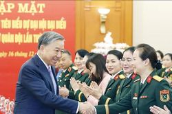 Công tác và phong trào phụ nữ trong Quân đội phát triển ngày càng vững chắc, toàn diện, hiệu quả