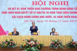 Tổng thuật: Thủ tướng chủ trì hội nghị '3 trong 1' về triển khai Nghị quyết số 57-NQ/TW, cải cách hành chính và Đề án 06