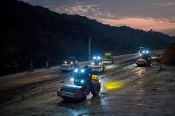Trên công trường cao tốc Hữu Nghị-Chi Lăng cận ngày thông tuyến