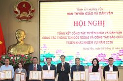 Trao Giải Búa liềm vàng tỉnh Hưng Yên lần thứ III - năm 2025