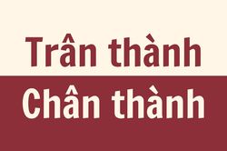 'Trân thành' hay 'Chân thành' mới đúng chính tả?